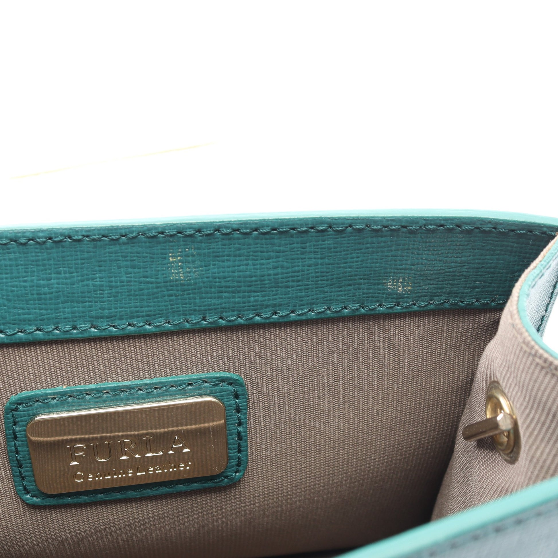 メトロポリス ミニ チェーンショルダーバッグ レザー グリーン フルラ バッグ FURLA