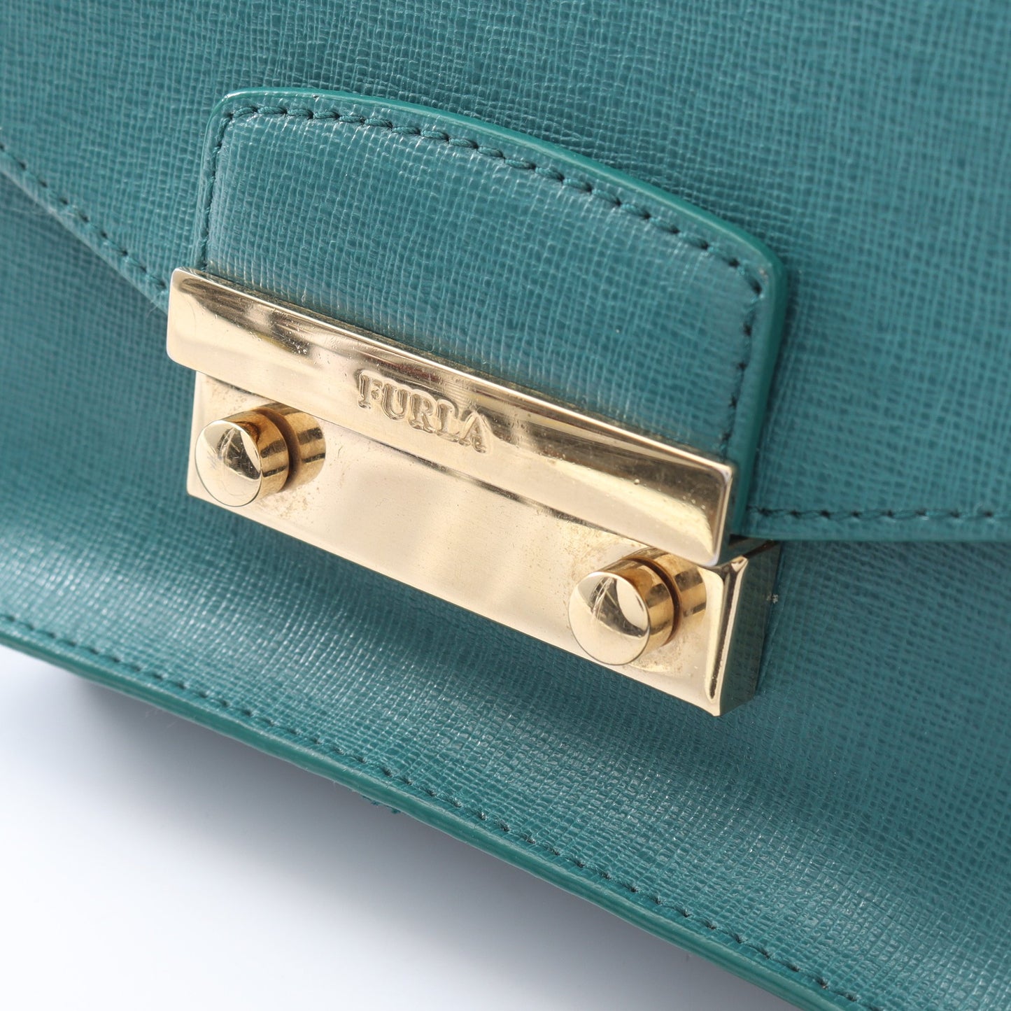 メトロポリス ミニ チェーンショルダーバッグ レザー グリーン フルラ バッグ FURLA