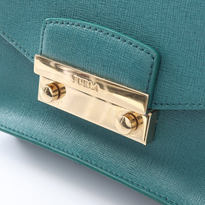メトロポリス ミニ チェーンショルダーバッグ レザー グリーン フルラ バッグ FURLA