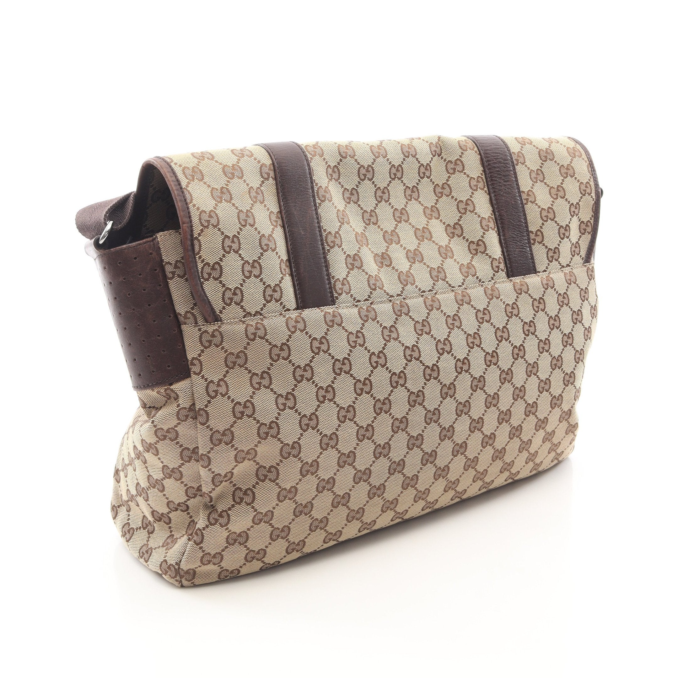 GUCCI GGキャンバス メッセンジャーバッグ ブラウン GGキャンバス メッセンジャーバッグ ショルダーバッグ キャンバス