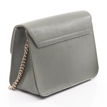 JULIA ジュリア チェーンショルダーバッグ レザー グレーグリーン フルラ バッグ FURLA