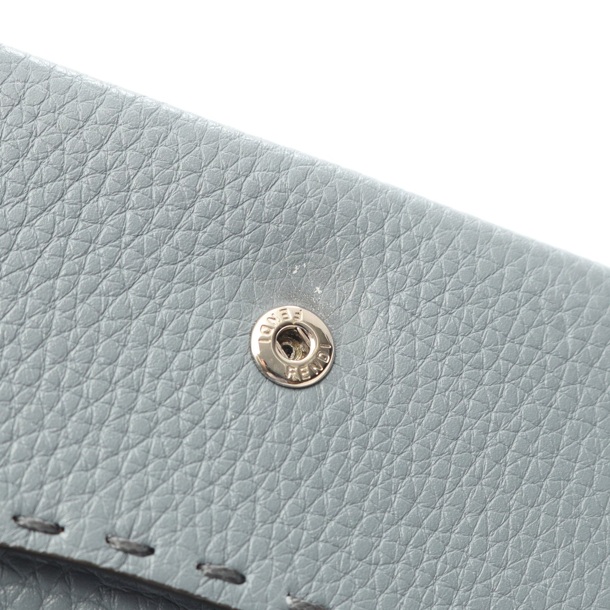 セレリア カードケース レザー ブルーグレー フェンディ 財布・小物 FENDI
