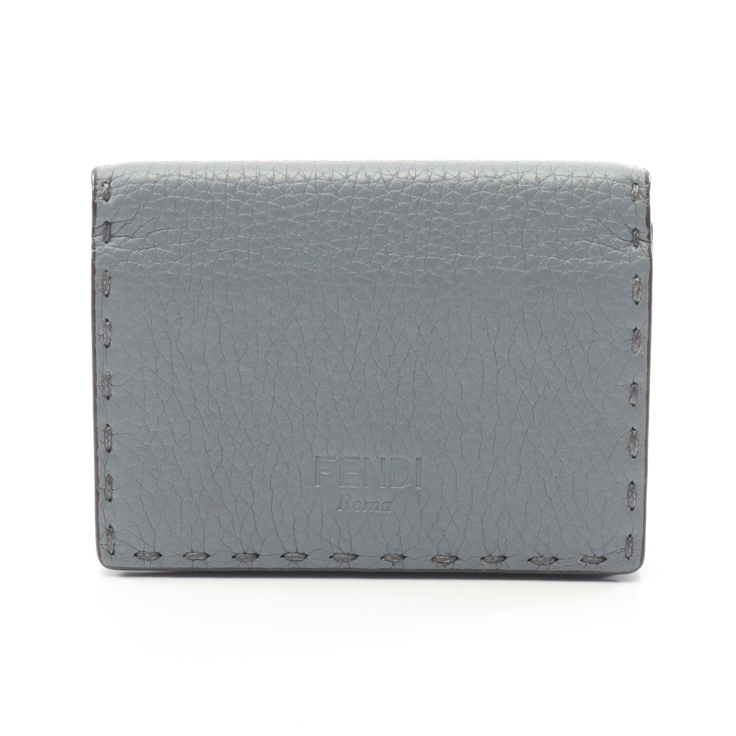 セレリア カードケース レザー ブルーグレー フェンディ 財布・小物 FENDI