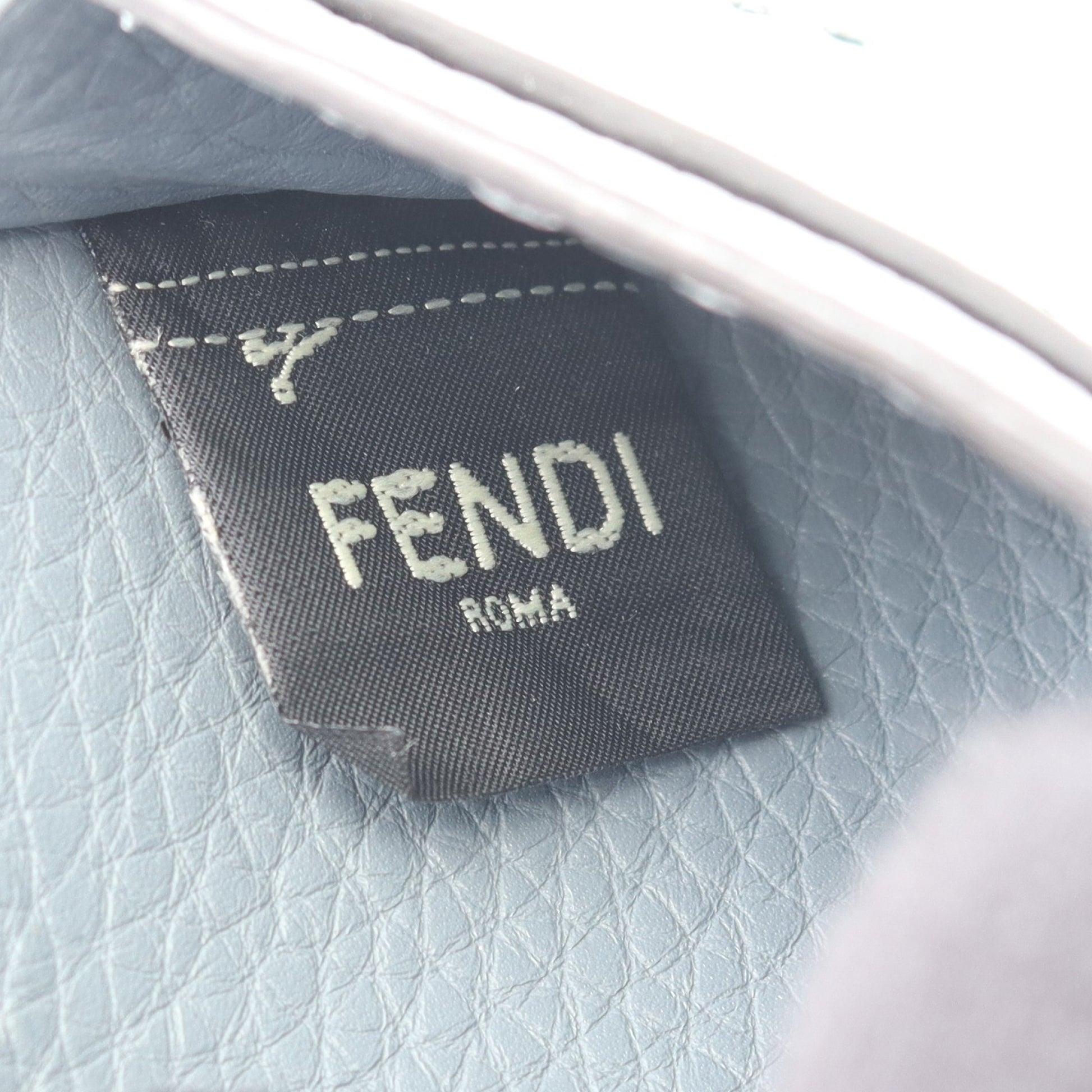 セレリア カードケース レザー ブルーグレー フェンディ 財布・小物 FENDI