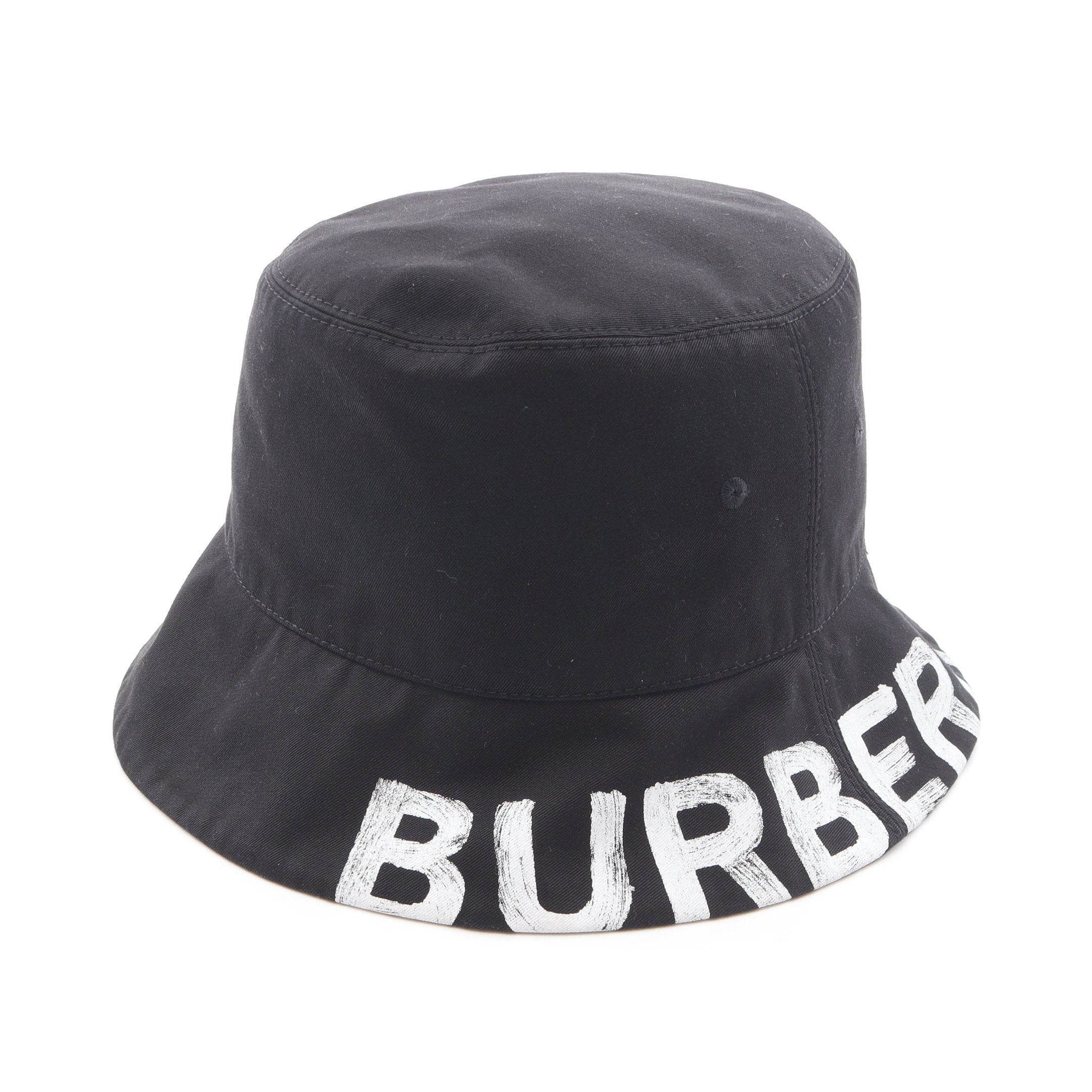 ノバチェック バケット ハット コットン ブラック ベージュ マルチ