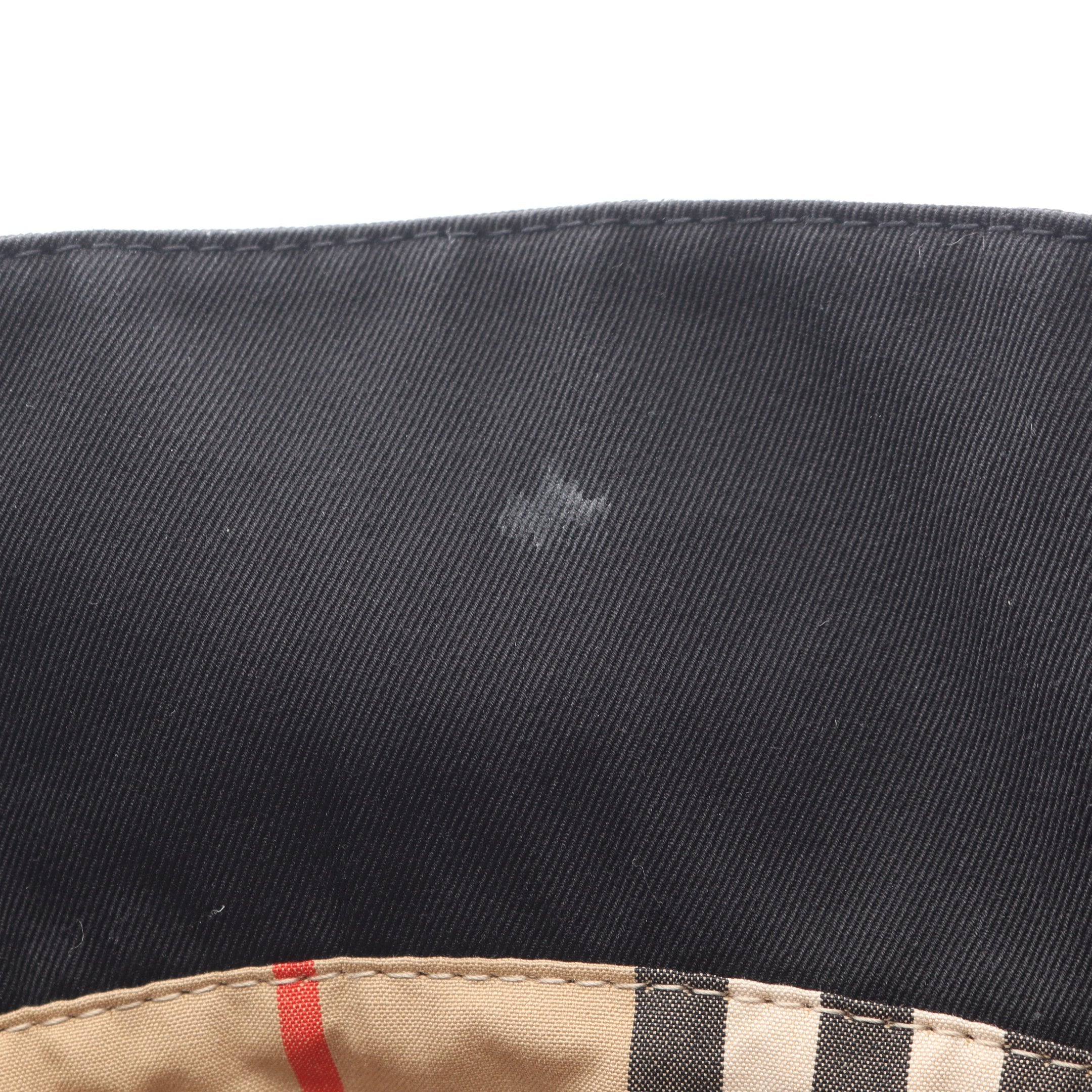 ノバチェック バケット ハット コットン ブラック ベージュ マルチ