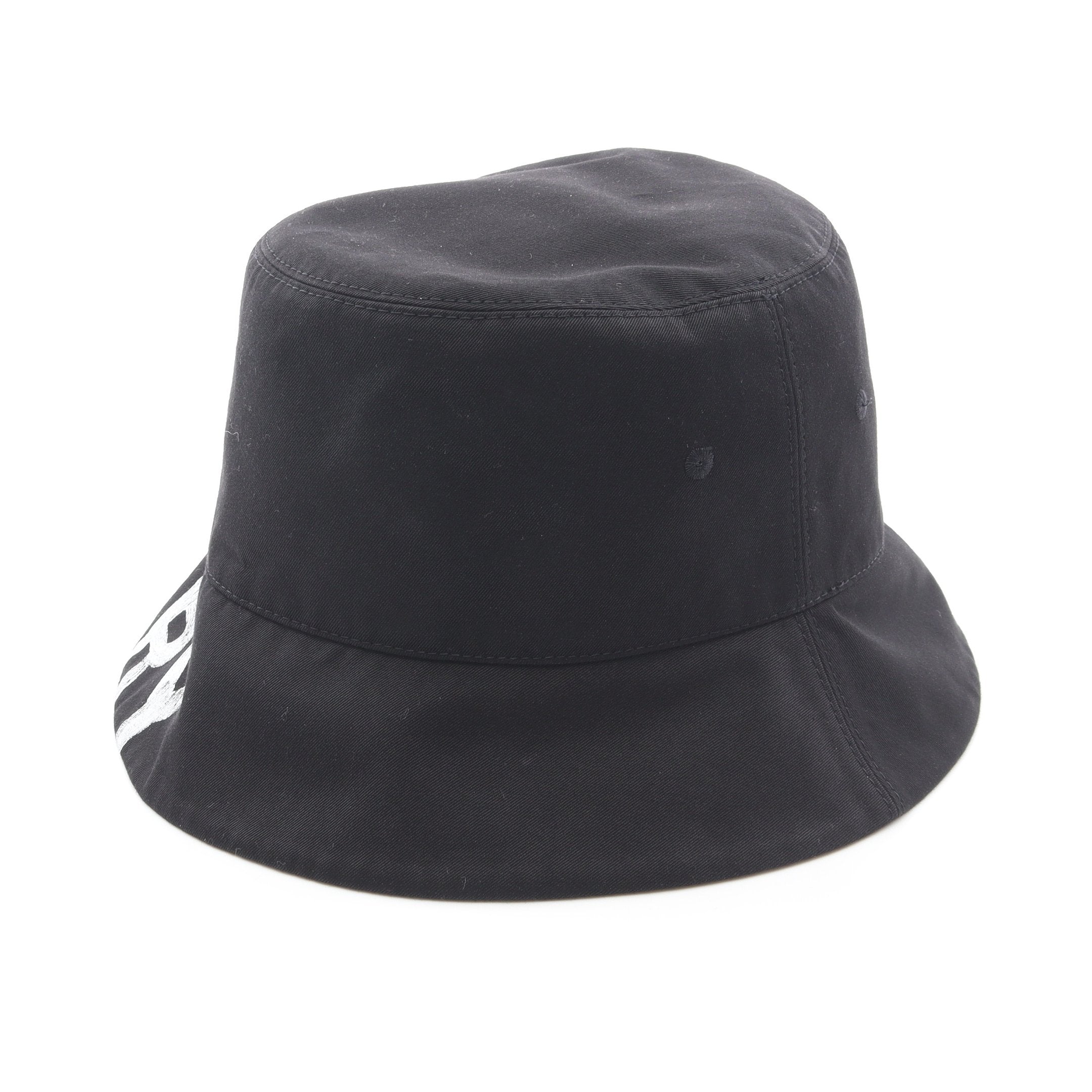 ノバチェック バケット ハット コットン ブラック ベージュ マルチ