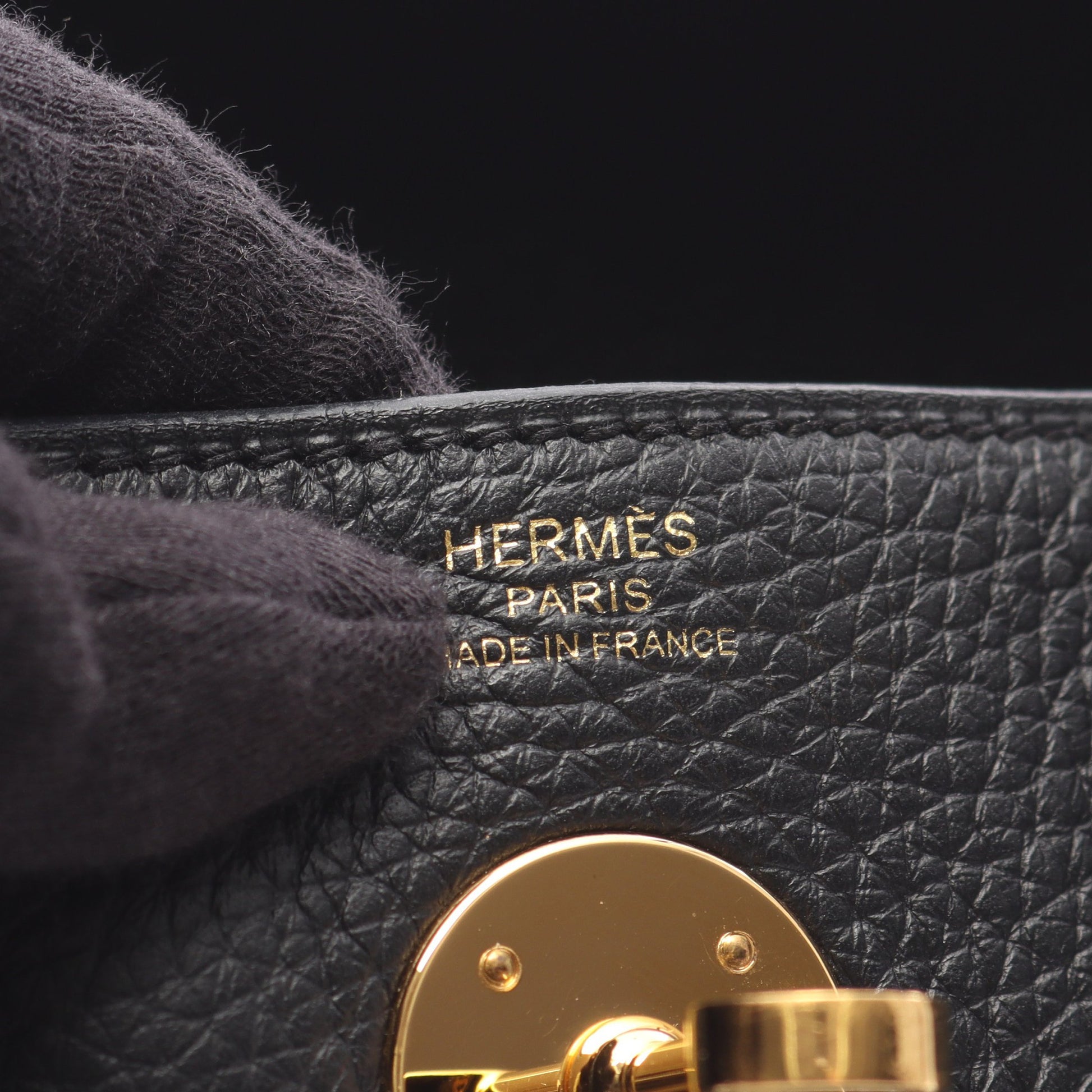 リンディ26 ショルダーバッグ トリヨンクレマンス ブラック ゴールド金具 B刻印 エルメス バッグ HERMES