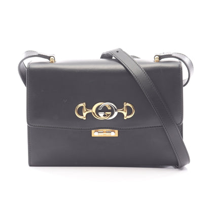 ズゥミ ショルダーバッグ レザー ブラック グッチ バッグ GUCCI