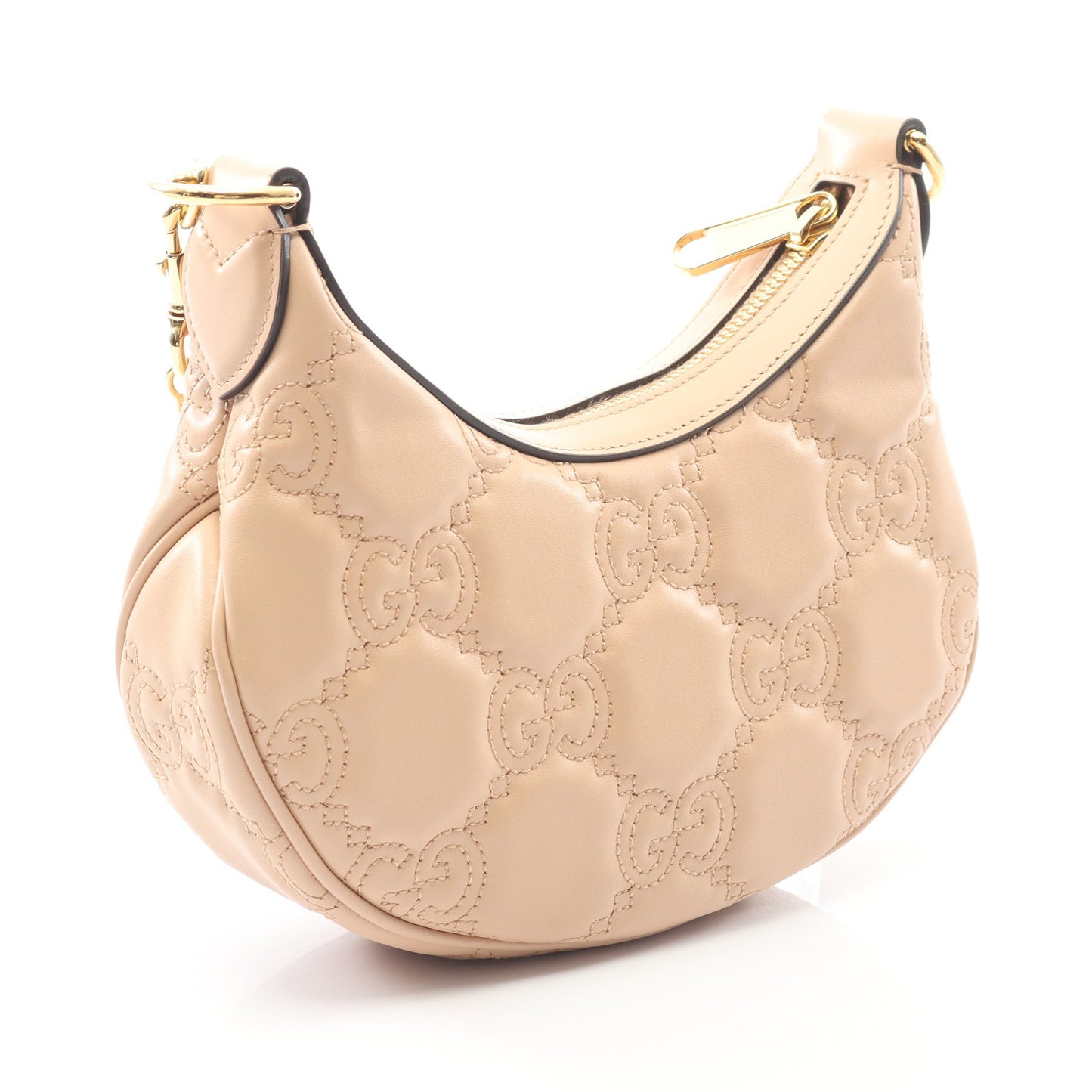 GGマトラッセ チェーンハンドバッグ レザー ピンクベージュ 2WAY グッチ バッグ GUCCI