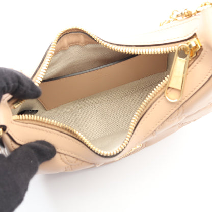 GGマトラッセ チェーンハンドバッグ レザー ピンクベージュ 2WAY グッチ バッグ GUCCI