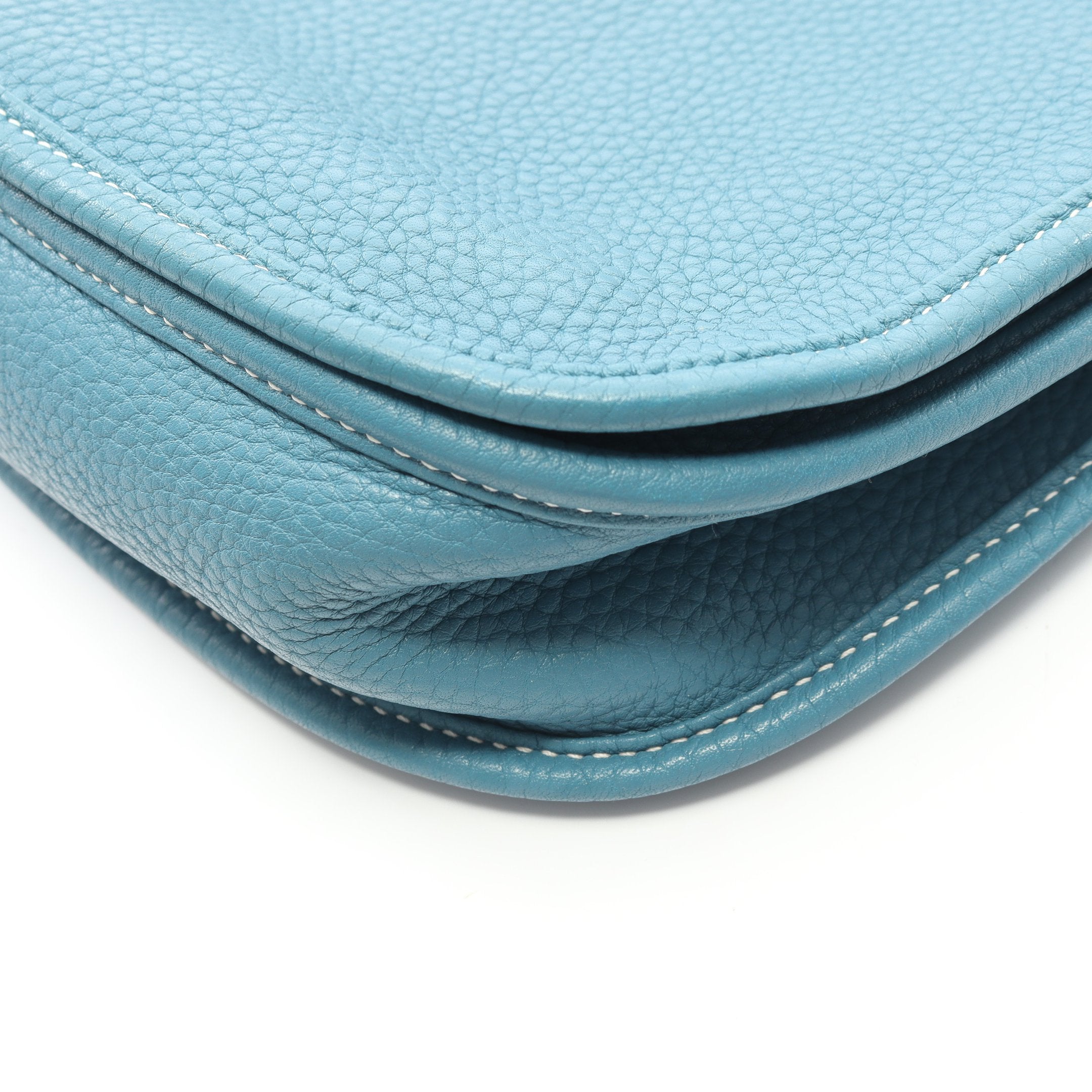 エルメス HERMES エヴリン 3 トロワ PM ブルージーン ショルダーバッグ バッグ トリヨンクレマンス トリヨンクレマンス □N刻印（2010年製造） レディース ブルー系 【中古】 HERMES - エルメス HERMES エヴリン 3 トロワ PM ブルージーン