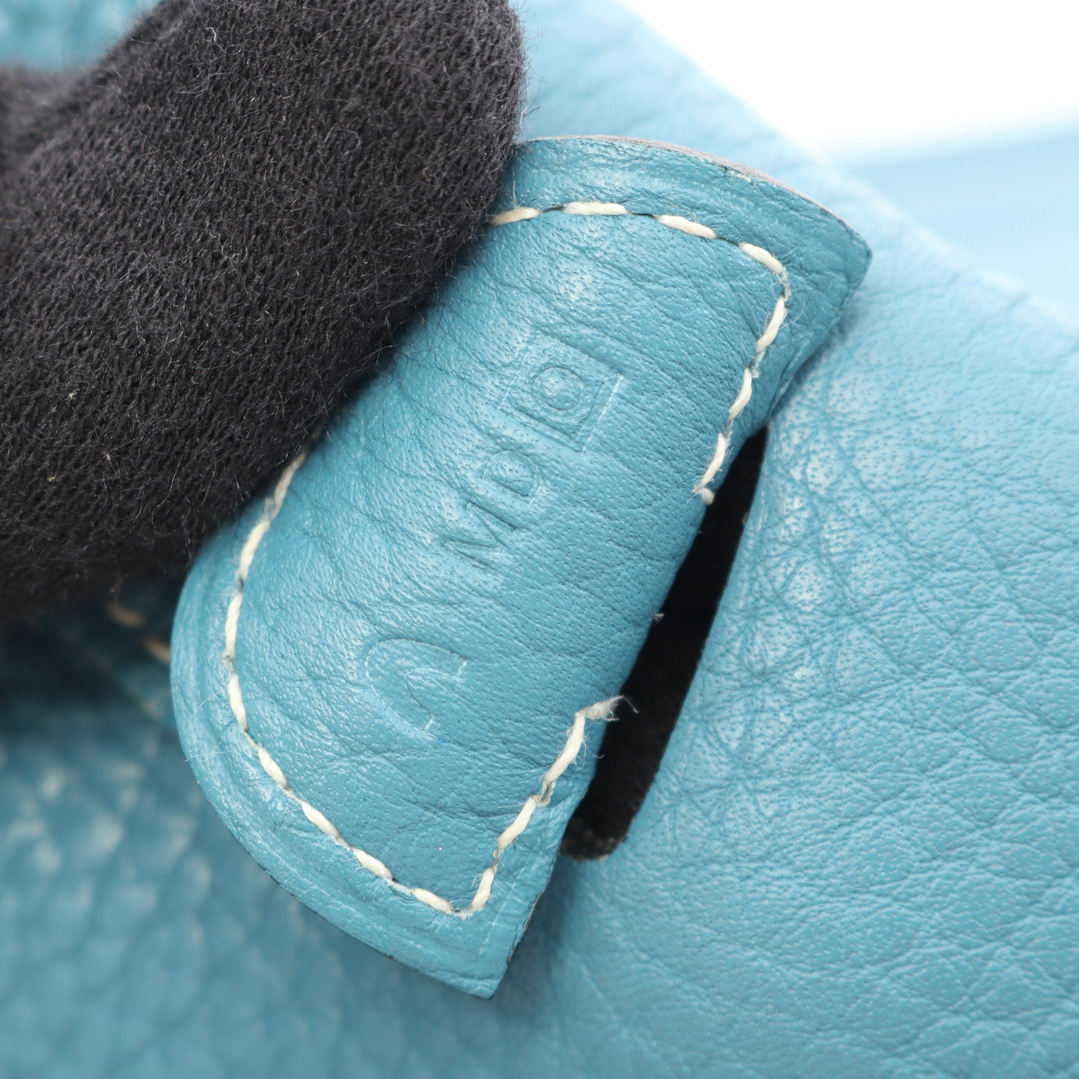 エヴリン 3 トロワ PM ブルージーン ショルダーバッグ トリヨン