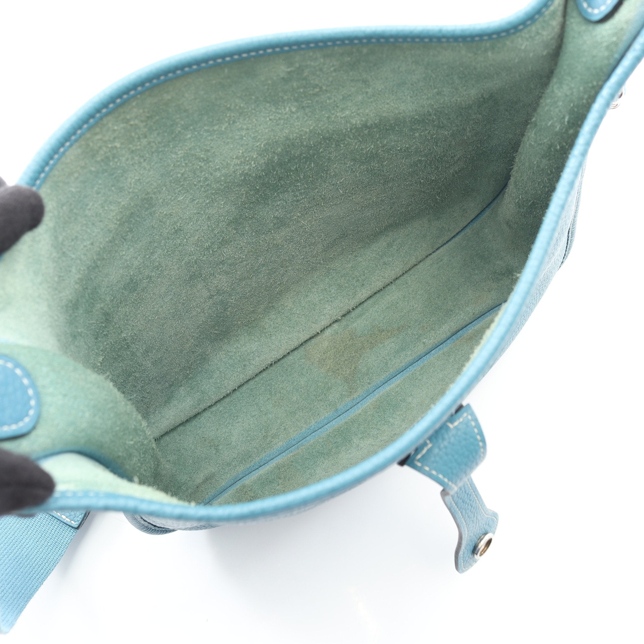 エヴリン 3 トロワ PM ブルージーン ショルダーバッグ トリヨン