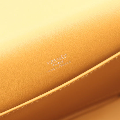 ゲタ セサミ ショルダーバッグ シェーブル ライトブラウン ゴールド金具 U刻印 エルメス バッグ HERMES