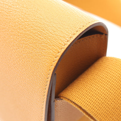 ゲタ セサミ ショルダーバッグ シェーブル ライトブラウン ゴールド金具 U刻印 エルメス バッグ HERMES