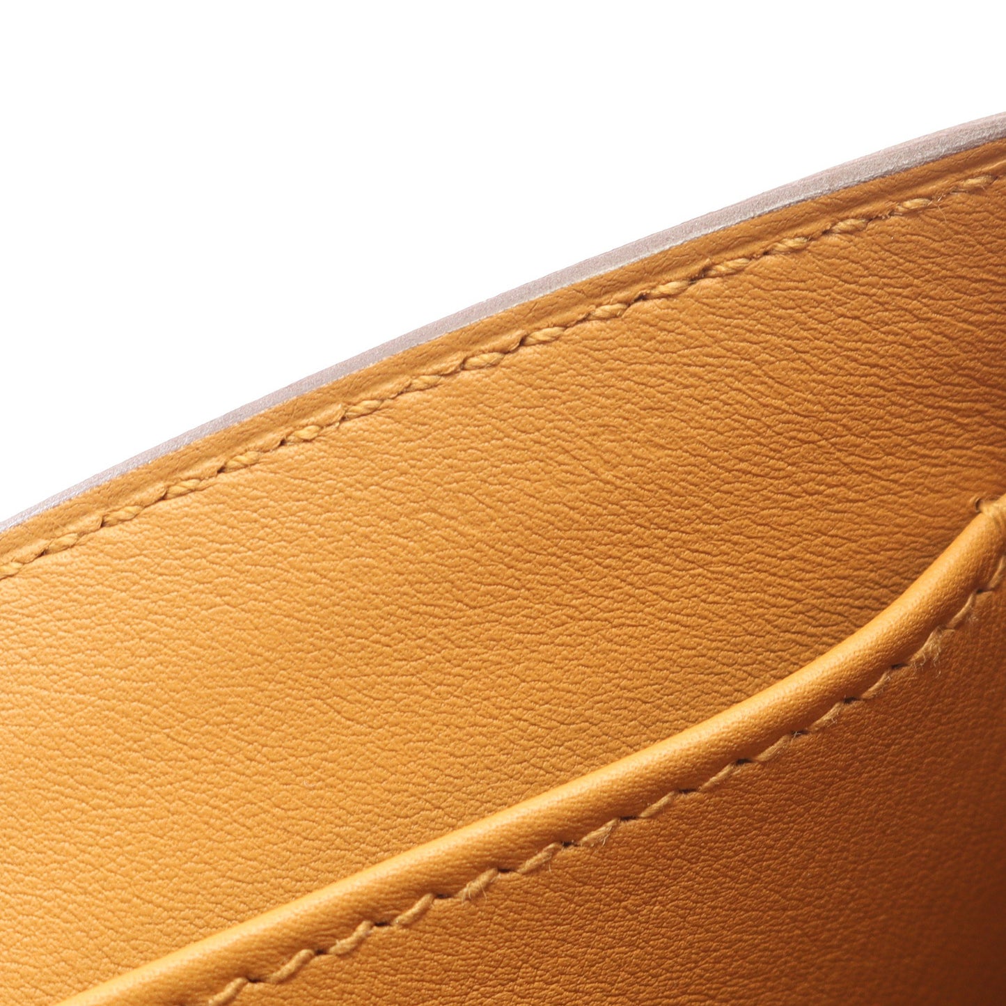 ゲタ セサミ ショルダーバッグ シェーブル ライトブラウン ゴールド金具 U刻印 エルメス バッグ HERMES