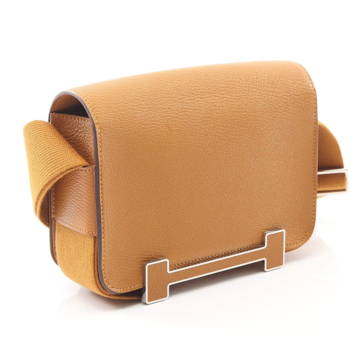ゲタ セサミ ショルダーバッグ シェーブル ライトブラウン ゴールド金具 U刻印 エルメス バッグ HERMES