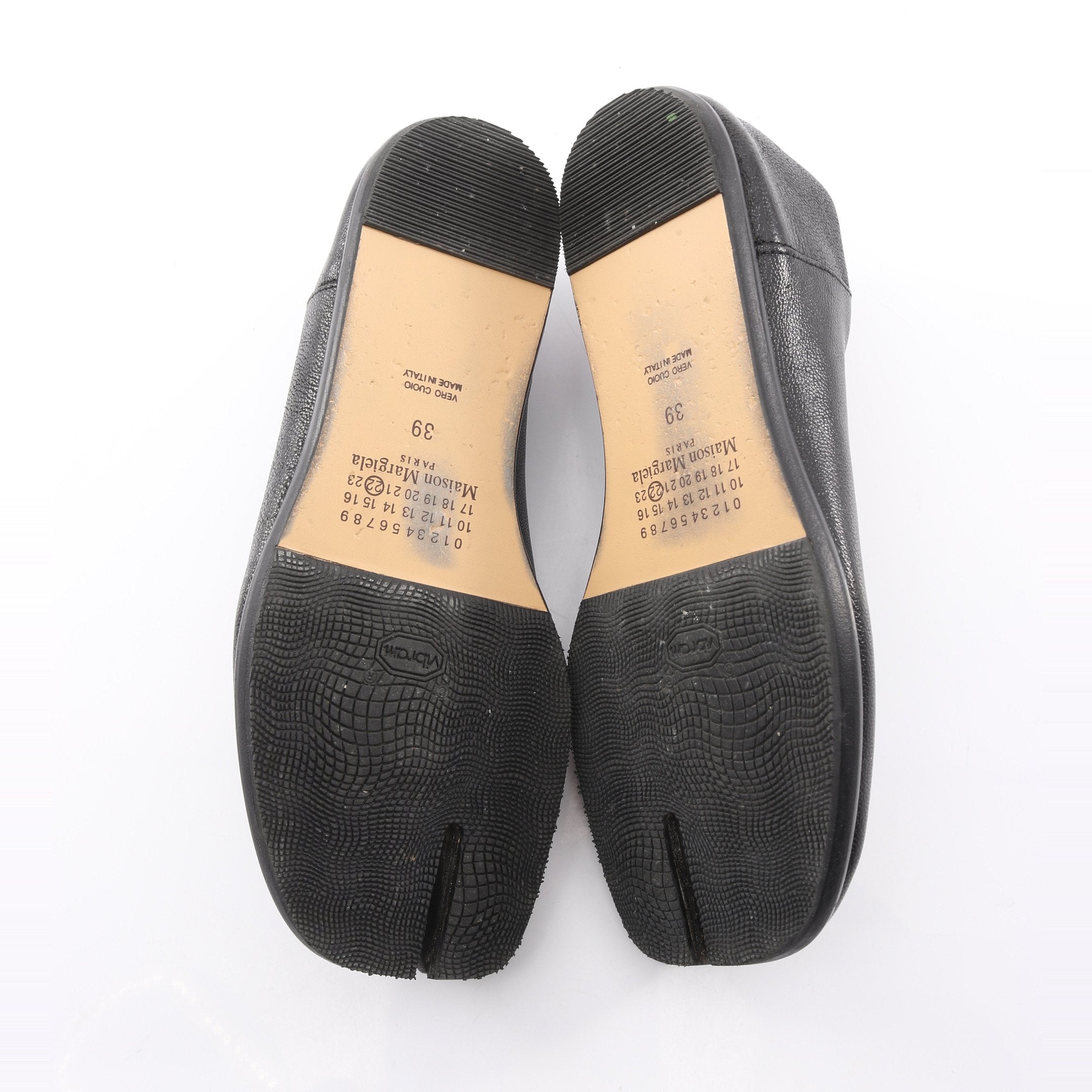 TABI タビ スリッポン レザー ブラック メゾンマルジェラ22 – RECLO