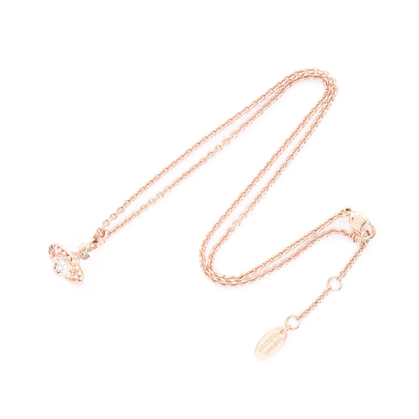 オーブ ネックレス GP ラインストーン ピンクゴールド クリア ヴィヴィアンウエストウッド アクセサリー Vivienne Westwood
