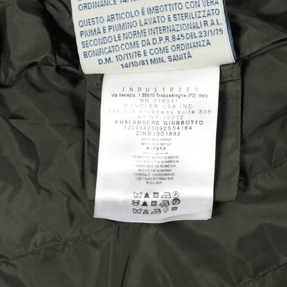 PHALANGERE ダウンコート ナイロン カーキグリーン フード付き モンクレール アウター MONCLER