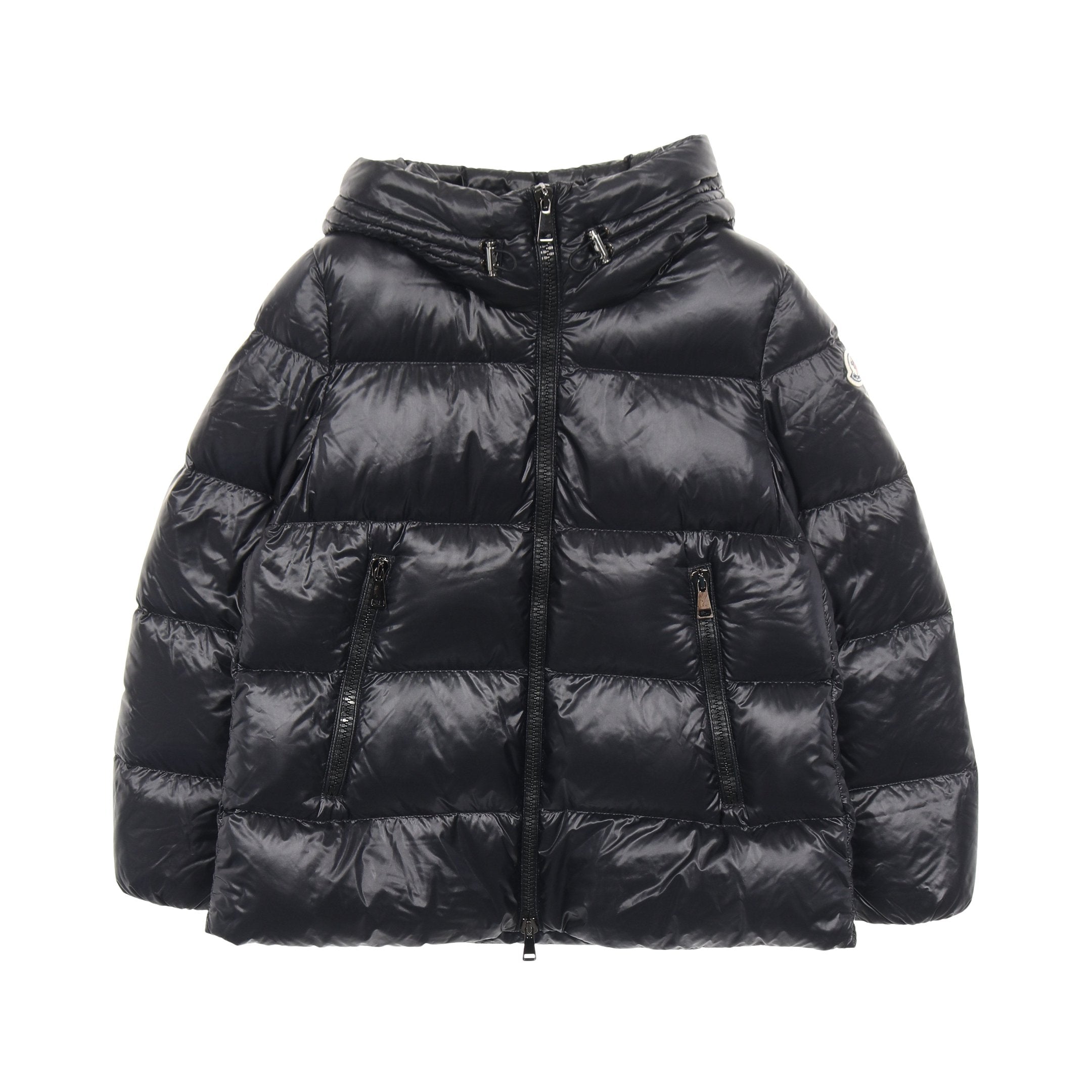 MONCLER ブラック ダウンジャケット フード付き SERITTE ダウン