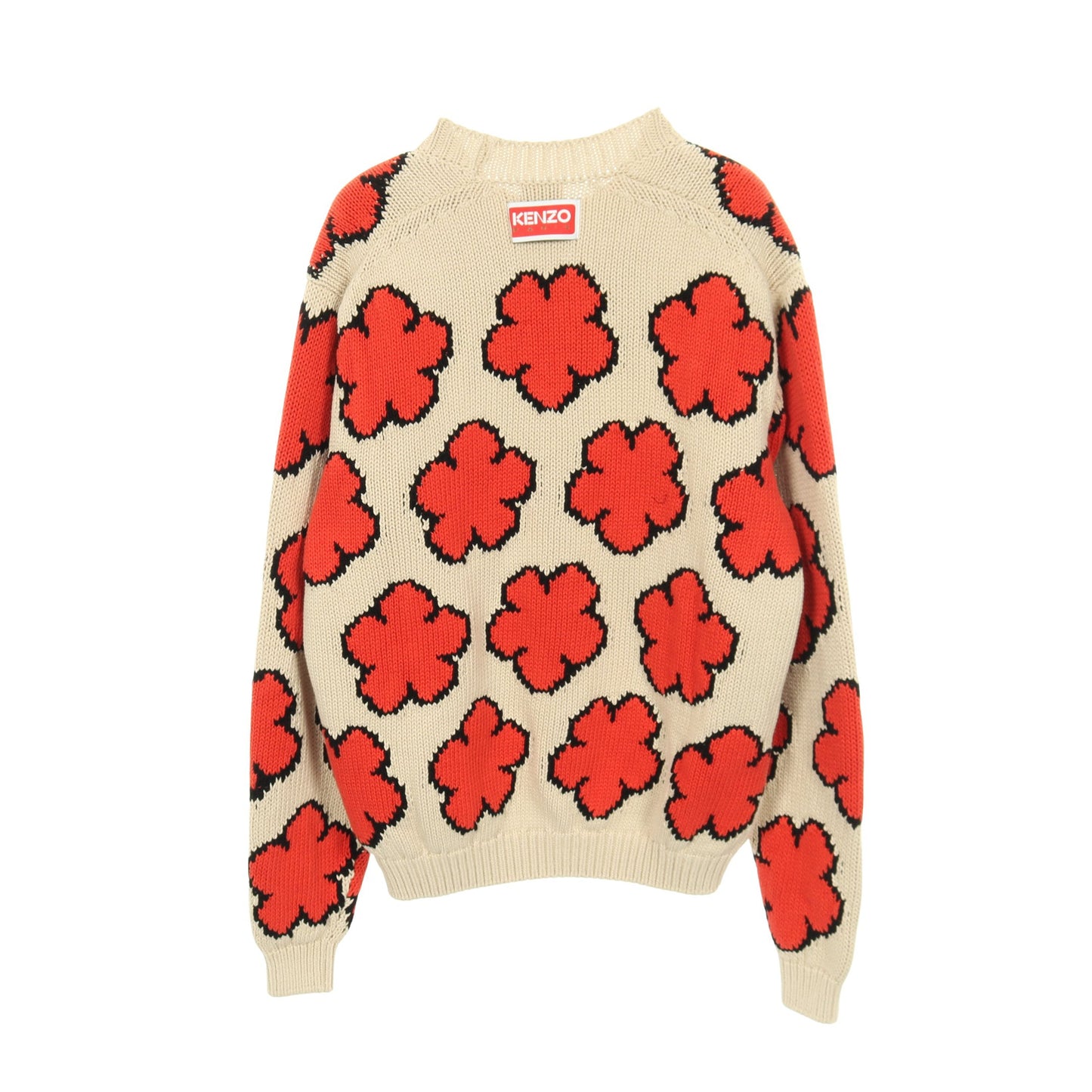 Boke Flower プルオーバー ニット コットン ベージュ オレンジ ケンゾー トップス KENZO
