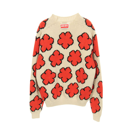 Boke Flower プルオーバー ニット コットン ベージュ オレンジ ケンゾー トップス KENZO