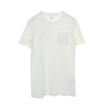 Palefroi シャツワンピース レース コットン ホワイト エルメス ワンピース HERMES