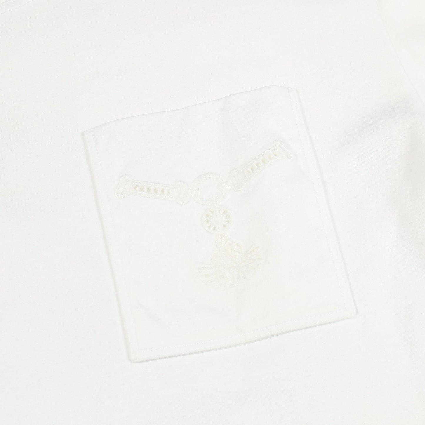 Palefroi シャツワンピース レース コットン ホワイト エルメス ワンピース HERMES