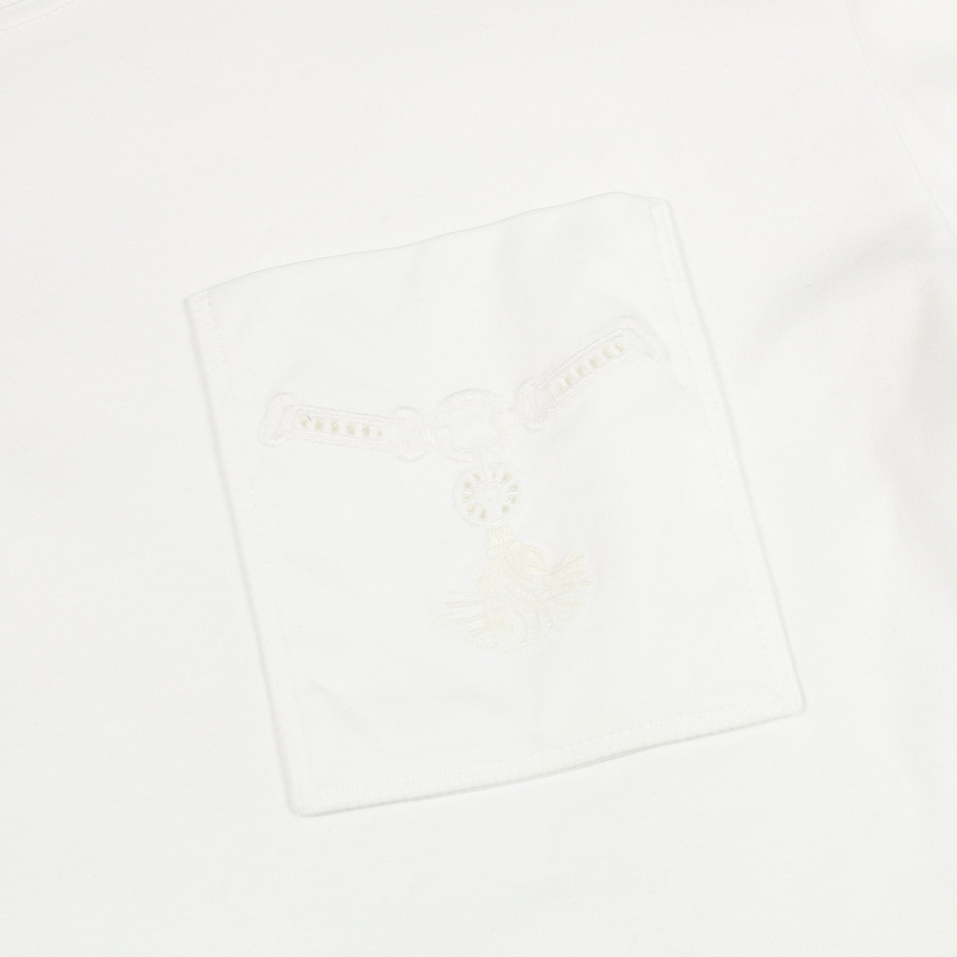 Palefroi シャツワンピース レース コットン ホワイト エルメス ワンピース HERMES