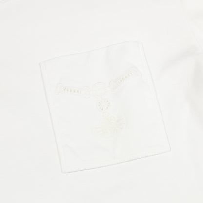 Palefroi シャツワンピース レース コットン ホワイト エルメス ワンピース HERMES