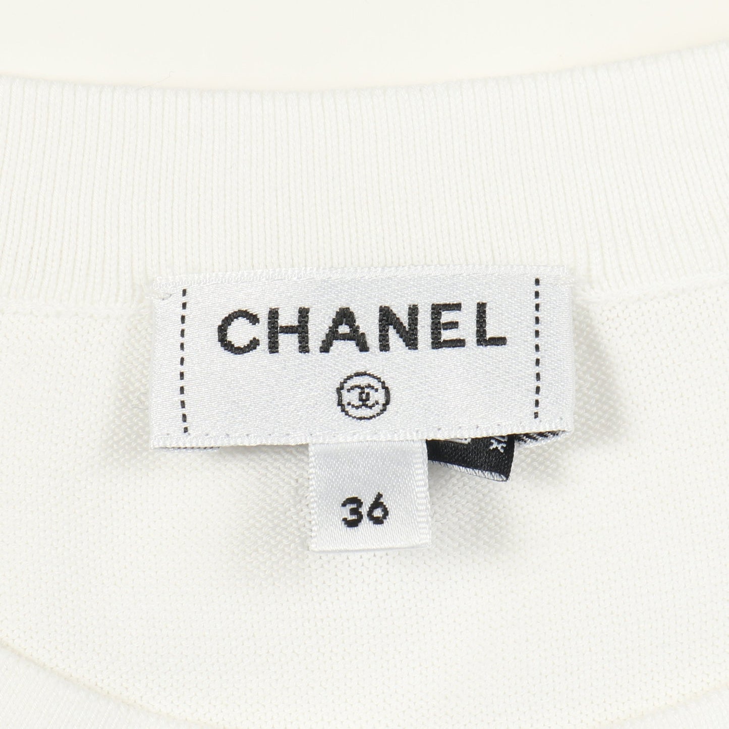 スター ココマーク オーバーサイズ 半袖Tシャツ コットン ホワイト シャネル トップス CHANEL