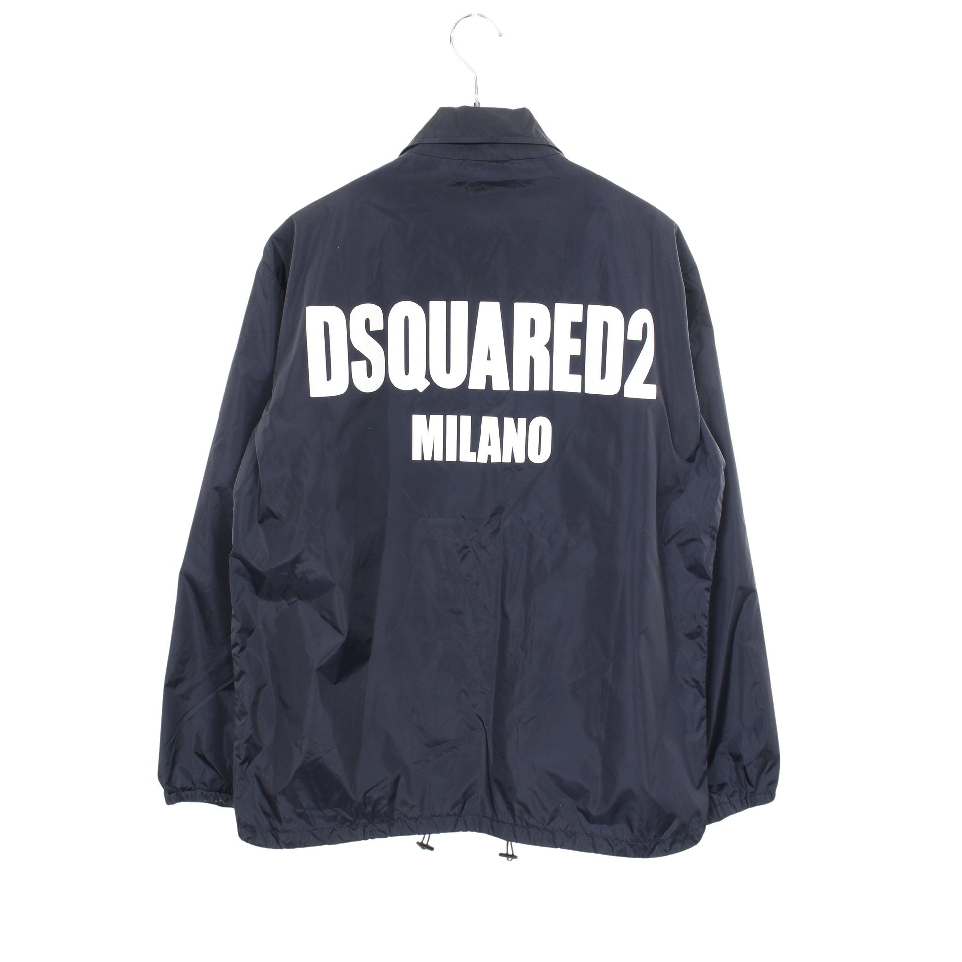 ナイロンジャケット バックロゴ ナイロン ネイビー ディースクエアード アウター DSQUARED2