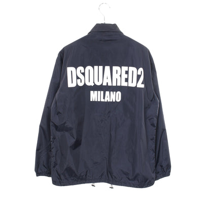 ナイロンジャケット バックロゴ ナイロン ネイビー ディースクエアード アウター DSQUARED2