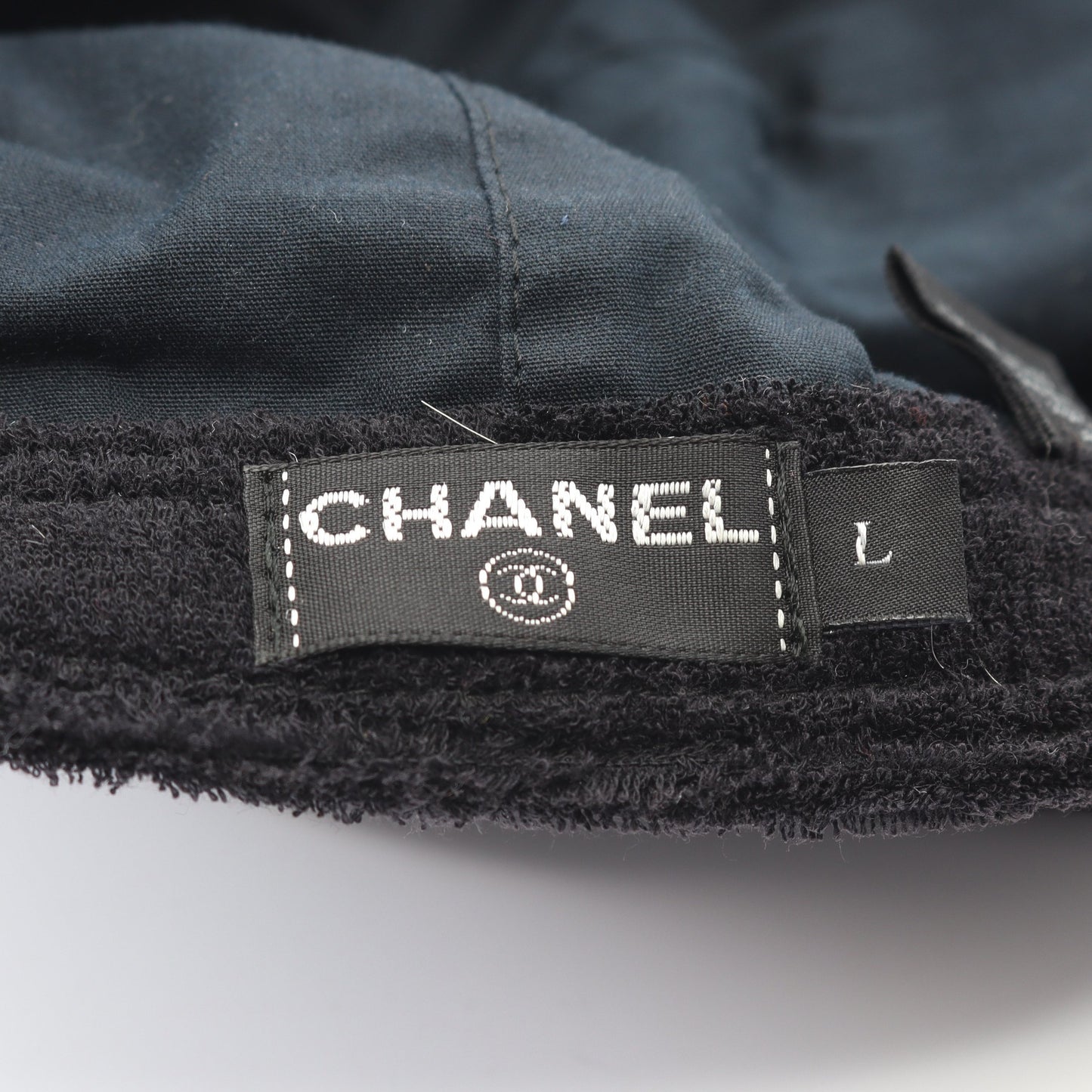 ココマーク ハート キャップ コットン ブラック パイル シャネル 財布・小物 CHANEL