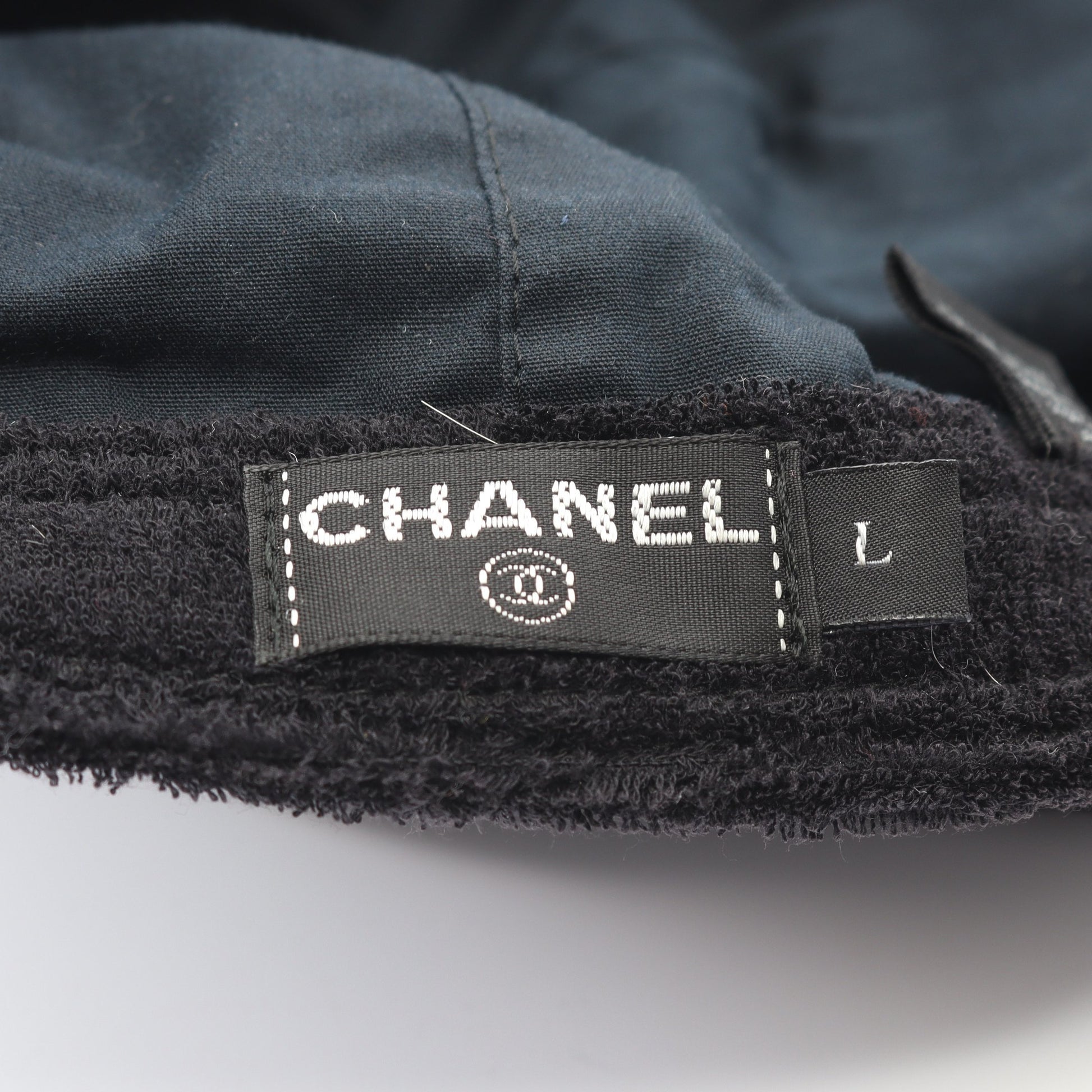ココマーク ハート キャップ コットン ブラック パイル シャネル 財布・小物 CHANEL