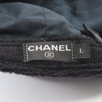 ココマーク ハート キャップ コットン ブラック パイル シャネル 財布・小物 CHANEL