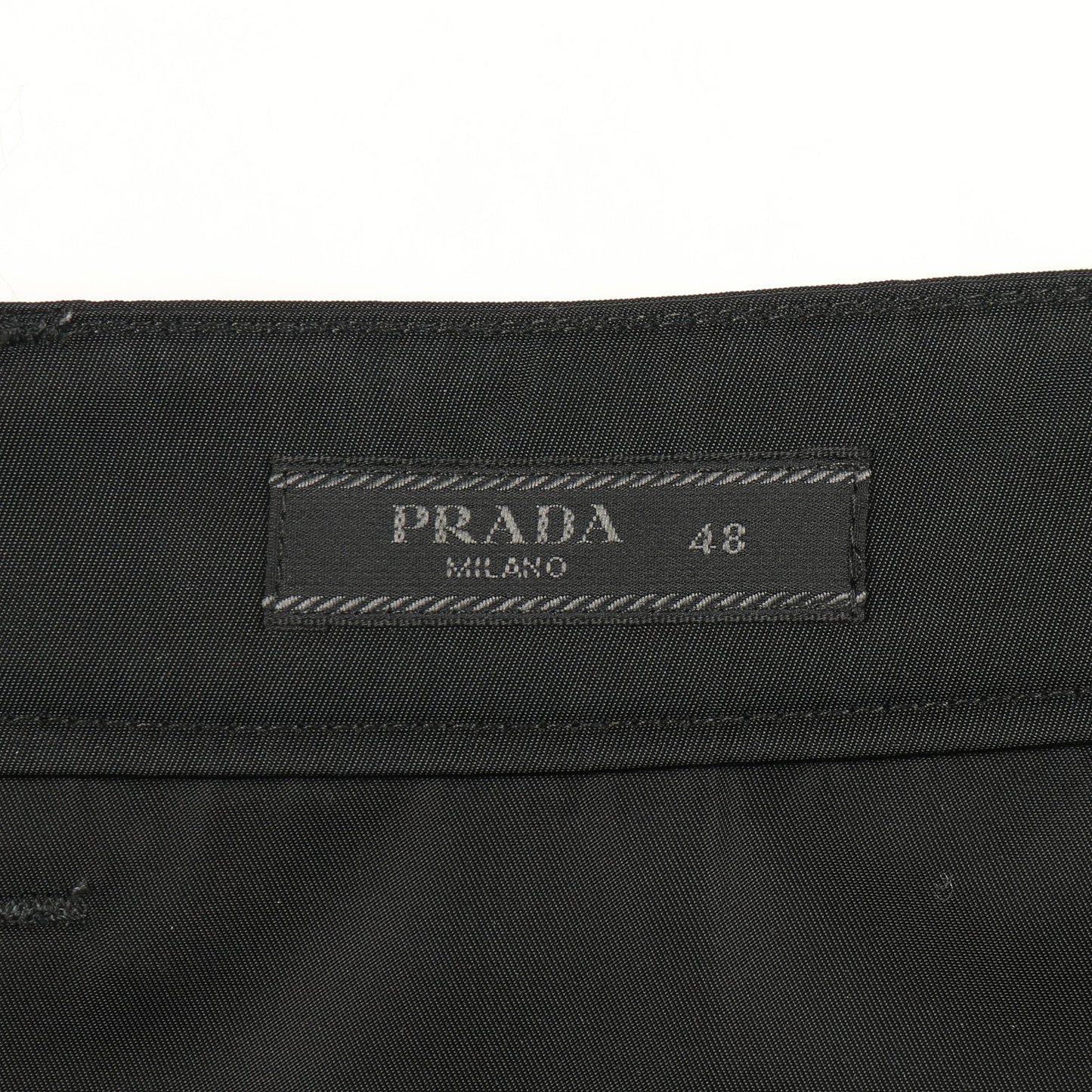 Re-Nylon カーゴパンツ ナイロン ブラック 三角プレート プラダ ボトムス PRADA
