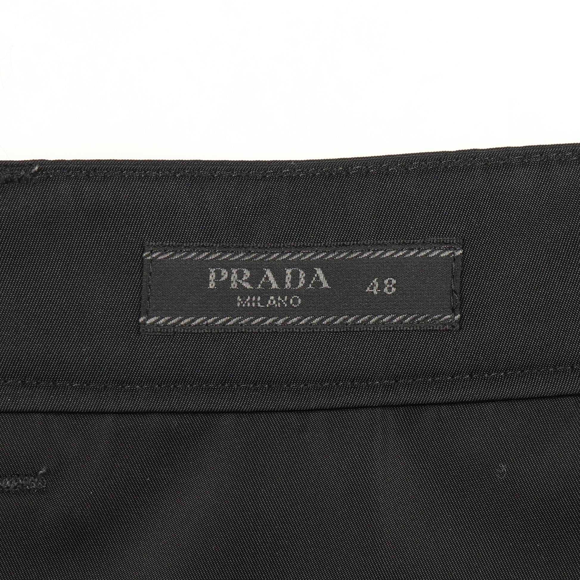 Re-Nylon カーゴパンツ ナイロン ブラック 三角プレート プラダ ボトムス PRADA