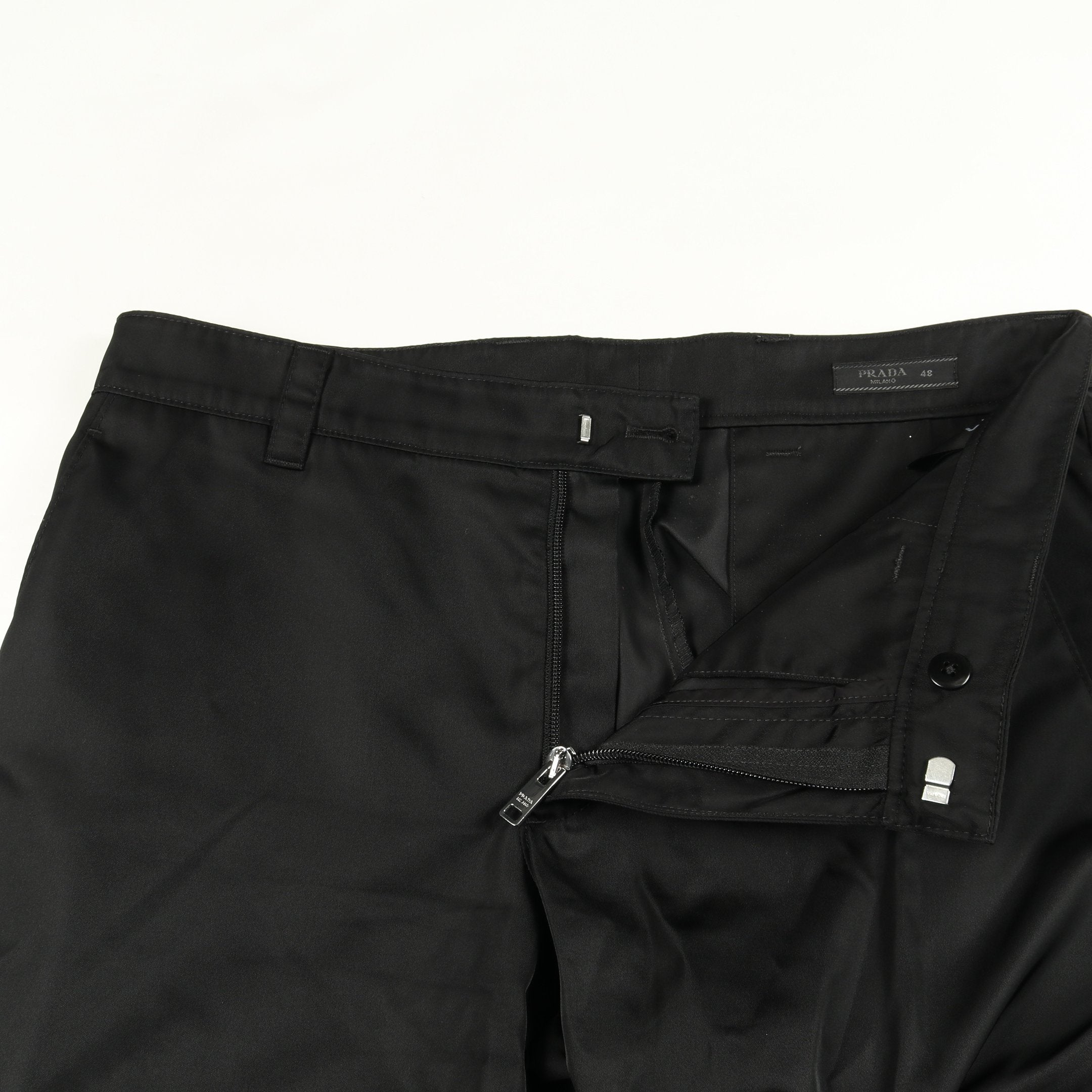 Re-Nylon カーゴパンツ ナイロン ブラック 三角プレート プラダ – RECLO