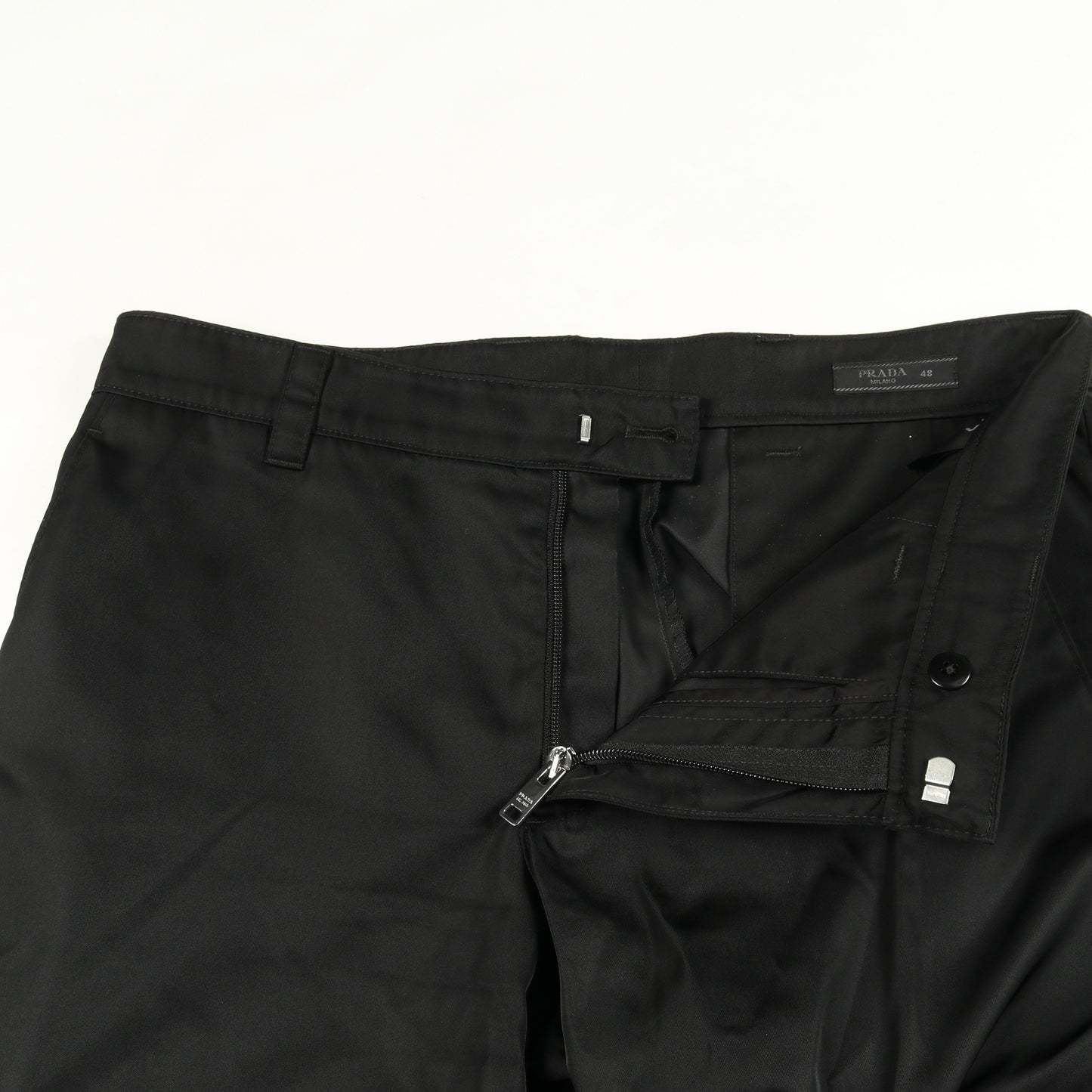 Re-Nylon カーゴパンツ ナイロン ブラック 三角プレート プラダ ボトムス PRADA