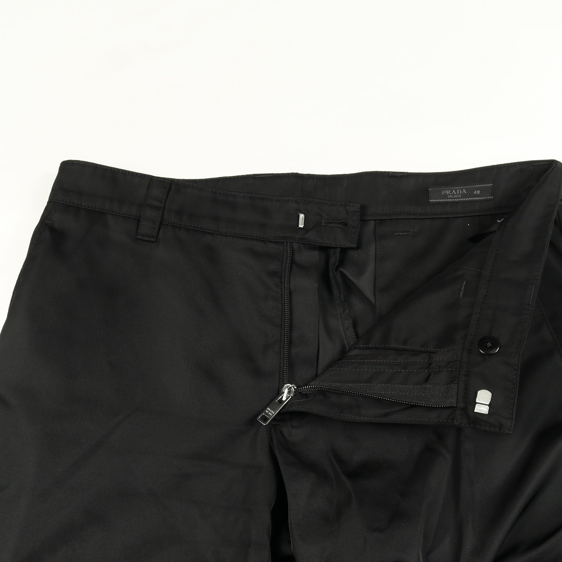 Re-Nylon カーゴパンツ ナイロン ブラック 三角プレート プラダ ボトムス PRADA