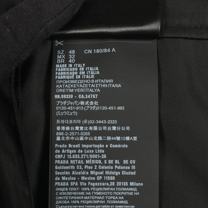Re-Nylon カーゴパンツ ナイロン ブラック 三角プレート プラダ ボトムス PRADA