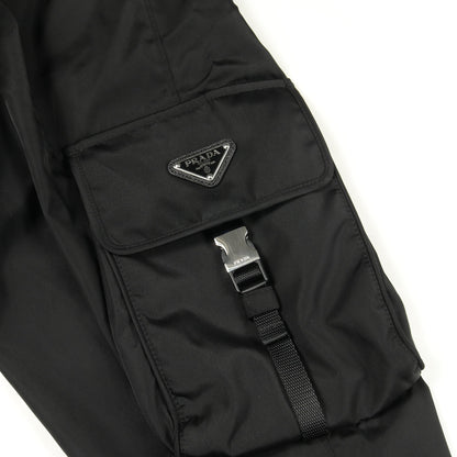Re-Nylon カーゴパンツ ナイロン ブラック 三角プレート プラダ ボトムス PRADA