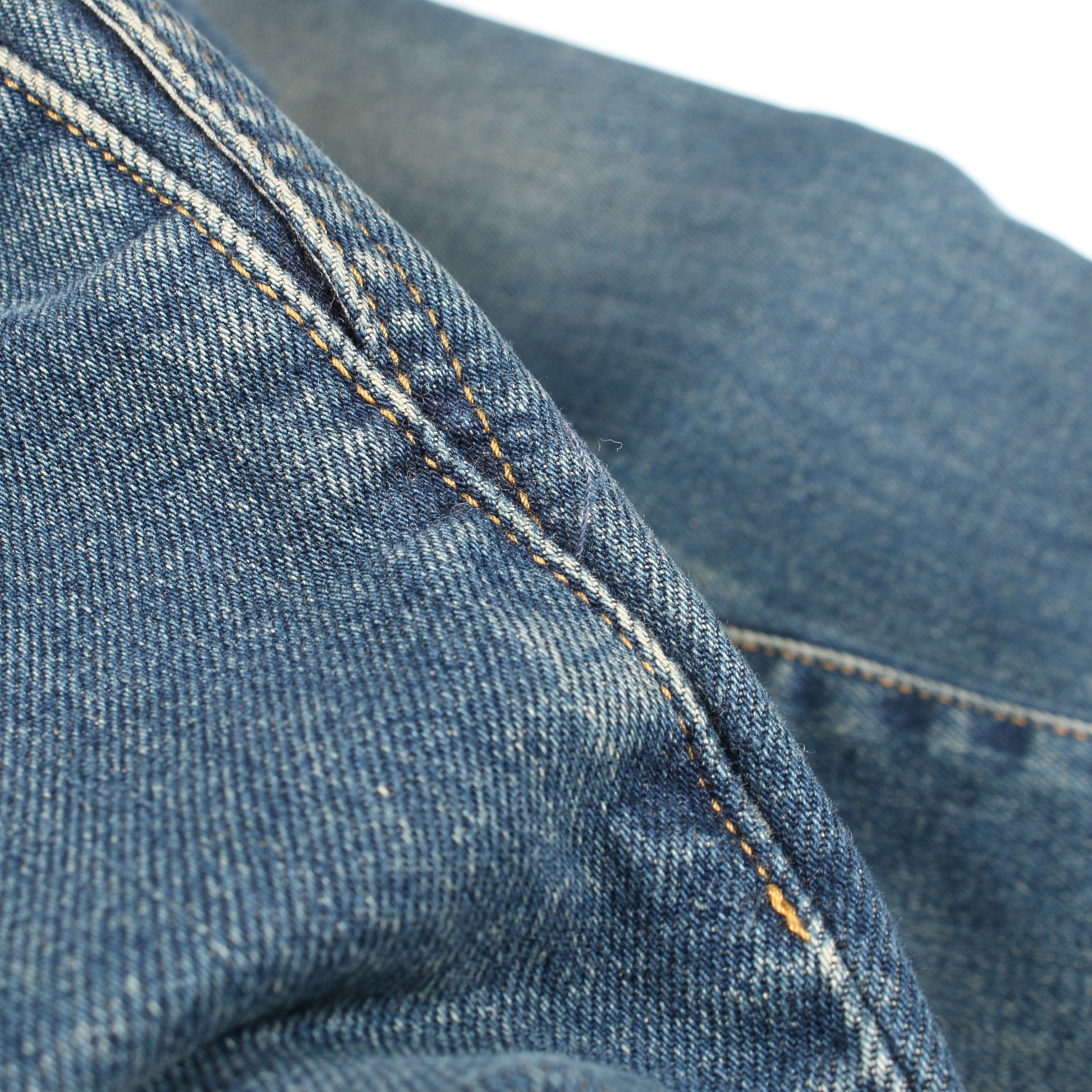 デニムパンツ コットン インディゴブルー ダメージ加工 サンローランパリ ボトムス SAINT LAURENT PARIS