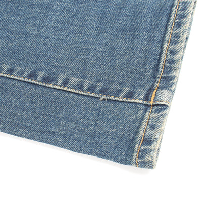 デニムパンツ コットン インディゴブルー ダメージ加工 サンローランパリ ボトムス SAINT LAURENT PARIS