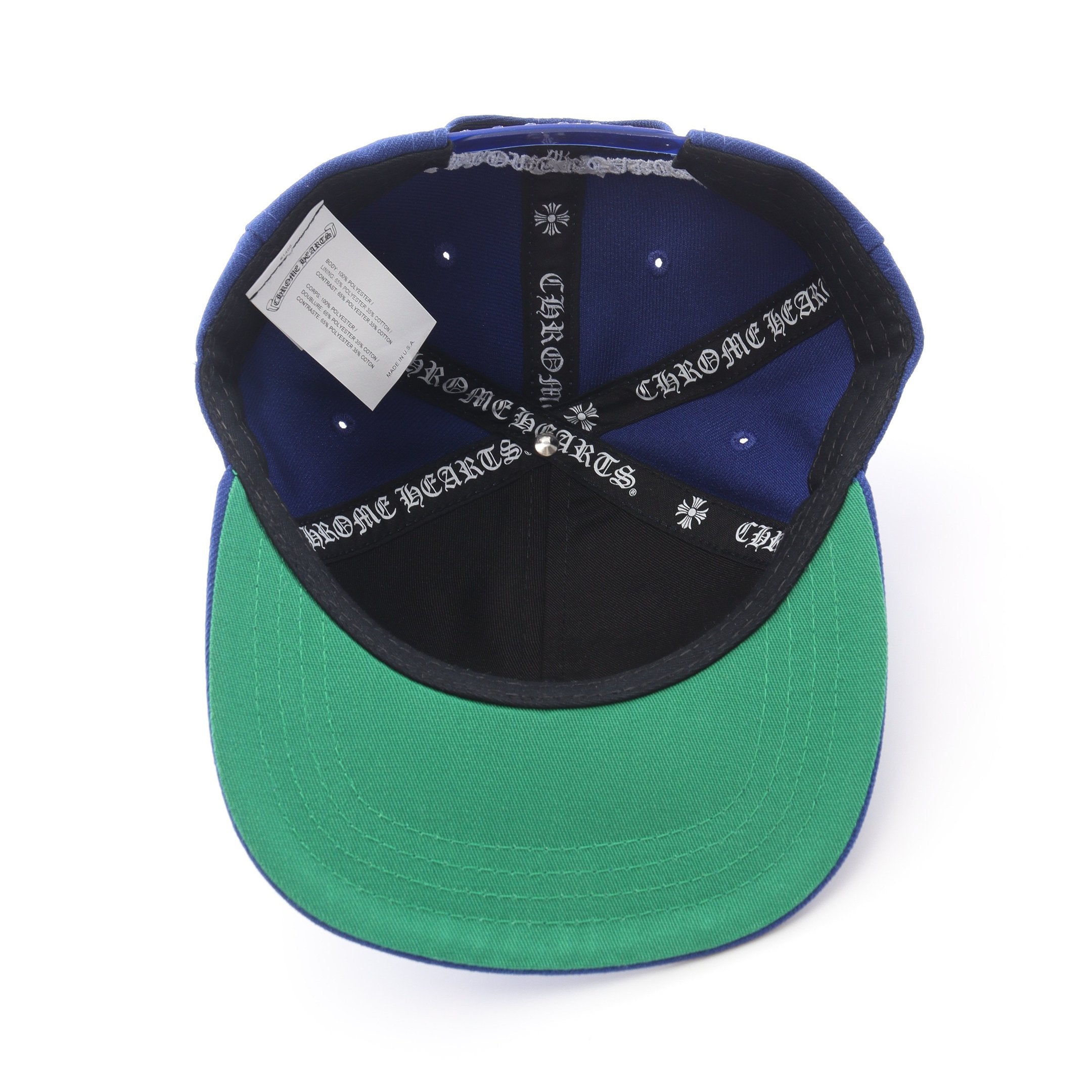 ベースボール キャップ ロゴ刺繍 ブルー クロムハーツ – RECLO