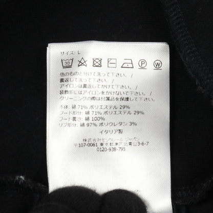 ロゴ総柄 プルオーバーパーカー コットン ブラック ブラウン モンクレール トップス MONCLER