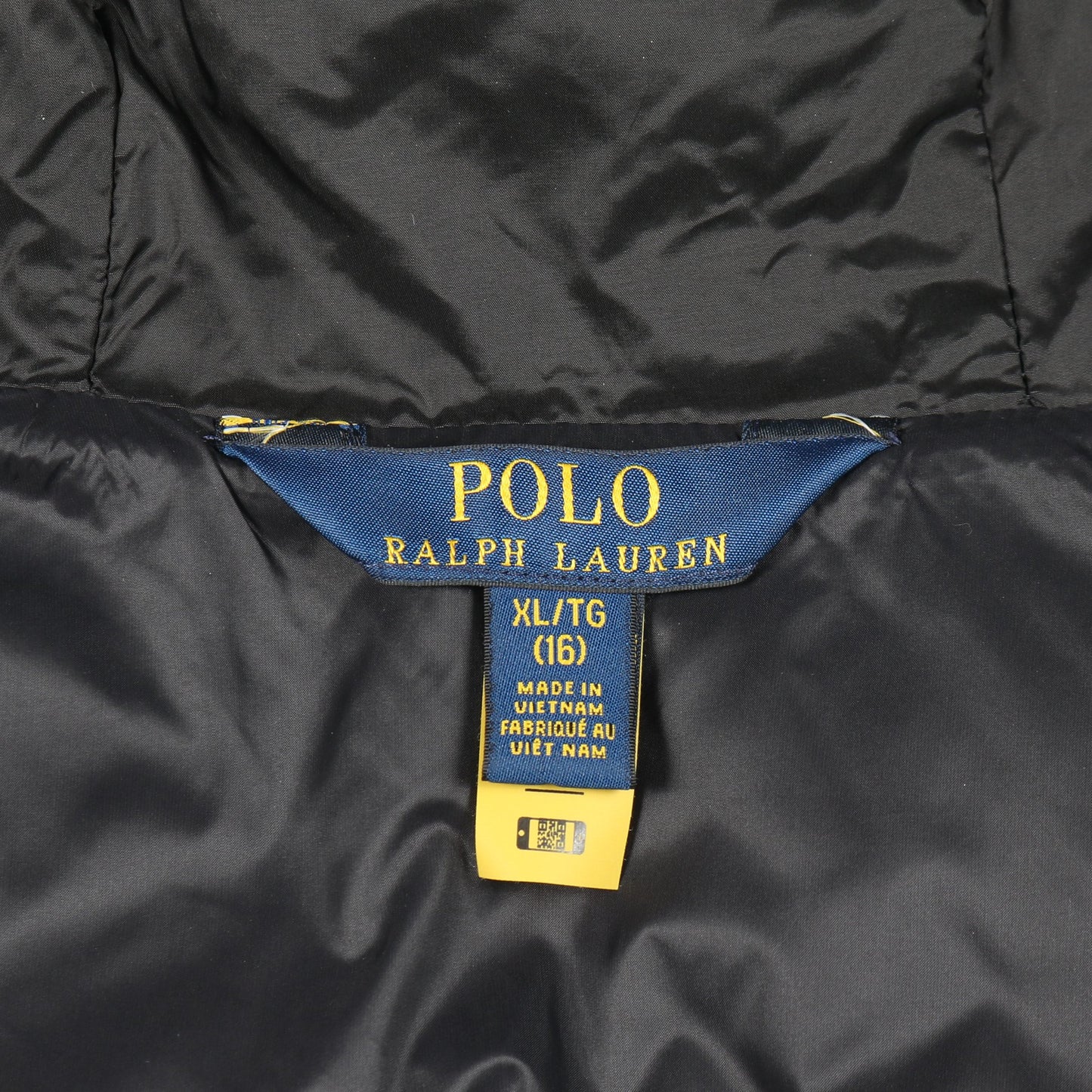 キッズ ダウンコート ナイロン ブラック フード付き ポロラルフローレン アウター Polo Ralph Lauren